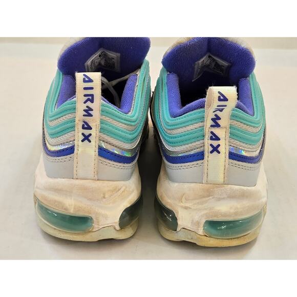 Nike Air Max 97 Youth 6Y Aura Sapphire Aurora Green Shoes CT1965-400 - Picture 5 of 8